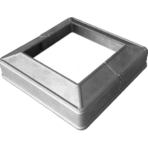 Couvre-pieds de clôture <span class=keywords><strong>et</strong></span> de garde-corps en aluminium 2 pièces de 3x3 pouces - Accessoires de clôture écologiques <span class=keywords><strong>et</strong></span> étanches avec modélisation 3D - Product Image 2