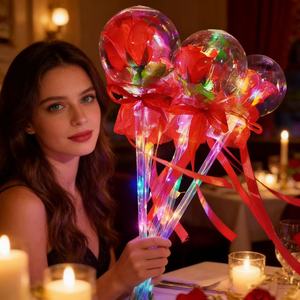 Bola de Rosa Luminosa, Juguete Infantil con Luz, Varita de Hada, Éxito de Ventas Transfronterizo, Regalo de San Valentín, Bola de Rosa Redonda - Product Image 6
