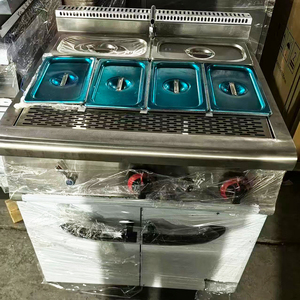 Matériel de cuisine pour hôtels et restaurants, bain-<span class=keywords><strong>marie</strong></span> à gaz commercial série 900 à 4 ou 6 bacs avec armoire de maintien au chaud des aliments - Product Image 2