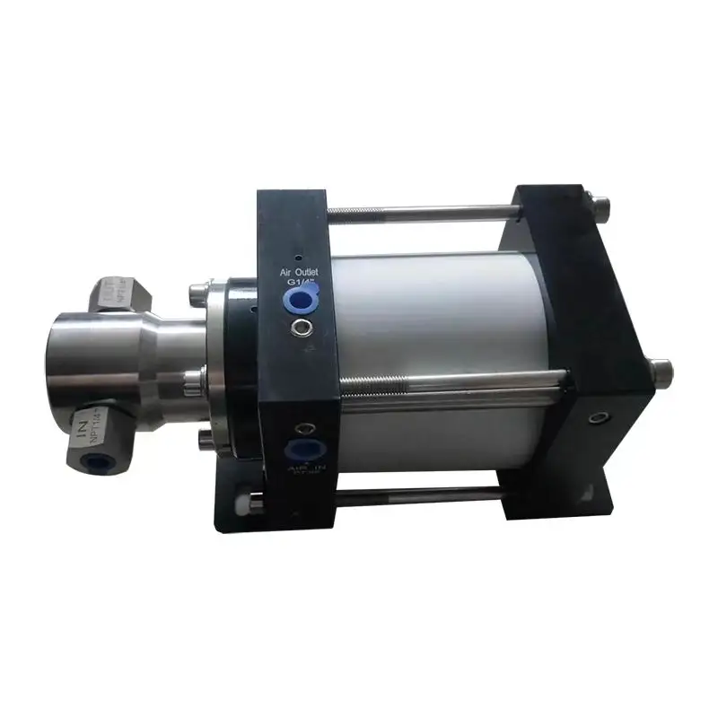 Modello USUN: pompa di trasferimento del liquido ad azionamento pneumatico ad alta pressione portatile con uscita XH64 300-5000 Bar