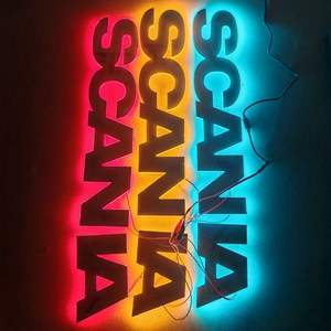Para SITRAK DAF sicania letras luminosas modificadas luces letras con luces logotipo luminoso fresco luces decorativas - Product Image 5