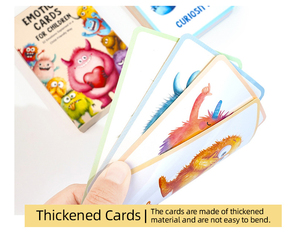 Cartes Flash OEM ODM sur les Émotions et les Sentiments des Enfants, Cartes d'Apprentissage de la Pleine Conscience pour la Maternelle avec Logo Personnalisé pour les Établissements Éducatifs - Product Image 3