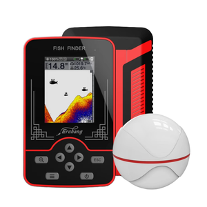 Buscador de peces inalámbrico portátil de 100M, tecnología de <span class=keywords><strong>Sonar</strong></span> inteligente con luz LED, dispositivo de plástico alimentado por batería para pesca en hielo - Product Image 1