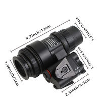 Harga Terjangkau Casing Kacamata Penglihatan Malam AN/PVS18 280g Bahan Nylon Ringan Model NVG Non-fungsional