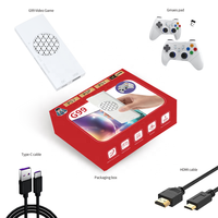 Console de jeux vidéo G99 PS2 Gaming Stick 128 Go, 35+ simulateurs avec jeux rétro classiques 3D, sortie d'image 4K HD, prise en charge de 2 joueurs