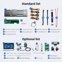 Sistema de Gestión de Baterías (BMS) Tuodatong Serie 8-16, 100A ~ 300A, para Baterías de Litio, Almacenamiento de Energía Solar, con Balanceo Activo Inteligente de 3 A, Bluetooth/RS-485