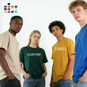 Camisetas de alta calidad con serigrafía, 100% algodón, hombros caídos, camisetas básicas, logotipo bordado personalizado, camiseta para hombre - Product Image 1