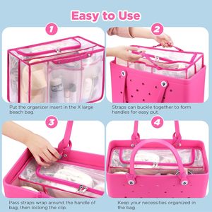 <b>Beach</b> Bag Organizer Insert for Bogg Bag X Large Waterproof EVA Insert Divider Pouch for Original XL Bogg Bags <b>Accessories</b> - Product Image 6