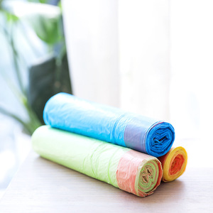 Bolsas de basura automáticas con cordón, gruesas, de gran tamaño, desechables, para uso doméstico en la cocina, azul, amarillo, verde, negro - Product Image 2