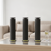 Diffuseur d'arômes silencieux à piles, en tissu et plastique, avec lumière d'ambiance chaude, rechargeable Type-C, sans eau, avec bouteille de recharge de 120 ml