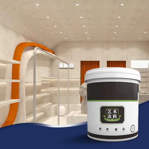 Qihang <b>Scratch</b> Resistant Emulsion Art Wall Paint Liquid Coating with Luxury Suede Texture for Hotels and Showrooms - Product Image 2