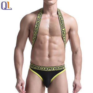 Vendita calda da uomo biancheria <span class=keywords><strong>intima</strong></span> U borsa convessa design traspirante <span class=keywords><strong>canottiera</strong></span> un pezzo doppio perizoma sexy da uomo biancheria <span class=keywords><strong>intima</strong></span> - Product Image 4