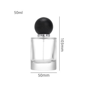 30ml 50ml 100ml bottiglie di <span class=keywords><strong>profumo</strong></span> di vetro rotondo tappo bianco fondo spesso vuoto-resistente ed elegante - Product Image 3