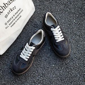 รองเท้าโลฟเฟอร์ส้นเตี้ยแบบแบนยืดหยุ่นสบายหนังวัวผูกเชือกสไตล์ใหม่ทันสมัยและอเนกประสงค์ - Product Image 5