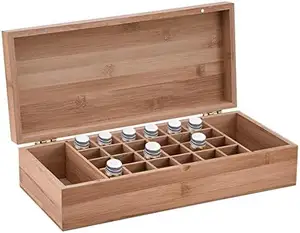 Бамбуковая коробка для хранения эфирных масел, демонстрационный органайзер для ароматерапии, контейнер для лака для ногтей
