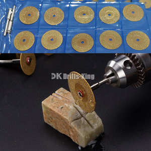 Disques de coupe diamantés industriels DRILKING pour outils rotatifs, lames pour mini-perceuse <span class=keywords><strong>Dremel</strong></span>, mandrin de coupe pour bois, pierre, plastique, <span class=keywords><strong>verre</strong></span> - Product Image 3
