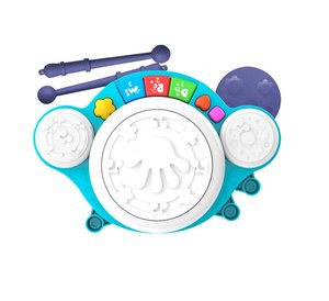 Educational Toy Musical Instrument Plastic Hand Clapping Electronic Cartoon Jazz Baby <b>Drum</b> Set - Product Image 2