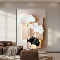 Vente en gros d'art mural encadré de style lumineux, art abstrait moderne, peinture en porcelaine cristalline pour la décoration murale du salon, de la chambre à coucher et du bureau