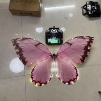 Ailes lumineuses LED en fibre de carbone JIN PENG, modèle papillon bionique, pour la décoration de concerts et de festivals de musique