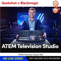 Blackmagic Design ATEM Television Studio HD8 Potente conmutador de producción en vivo Ultra HD Incluye entradas Muto-SDI Salidas auxiliares SDI
