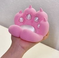 Support de bureau multifonctionnel écologique en forme de patte de chat sculptée, mignon et créatif, pour téléphone portable et tablette, idéal pour la maison, le bureau, la rentrée scolaire et le Nouvel An