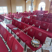 Chaise de réception de mariage d'église bon marché en gros chaises de salle à manger en métal de banquet d'hôtel de haute qualité prix
