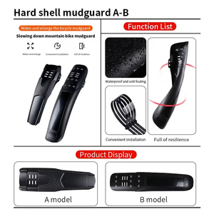 Garde-boue de vélo VTT universel en fibre de carbone avant arrière garde-boue de vélo coque dure garde-boue de roue de pneu de vélo accessoires de cyclisme - Product Image 2
