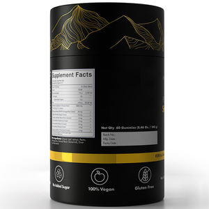 Etiqueta privada Shilajit Gummy Candy Fibra dietética <span class=keywords><strong>Pure</strong></span> Himalayan Organic Shilajit Fudge Suplemento sanitario Shilajeet Gummies - Product Image 5