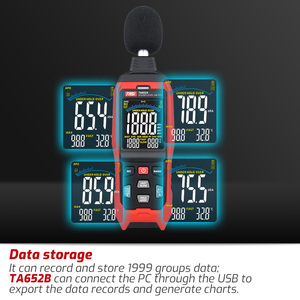 เครื่องวัดระดับเสียงแบบมืออาชีพ TASI TA652A ช่วงการวัด 30-130 เดซิเบล พร้อมหน้าจอสี VA และเครื่องทดสอบเสียงรบกวนแบบ A/C Weighting - Product Image 5