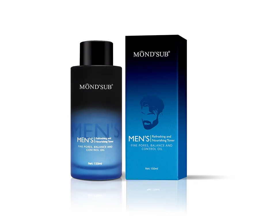 OEM/ODM tratamiento del acné piel CareMen tóner Etiqueta Privada hombres refrescante hidratante cara piel Tóner para piel grasa