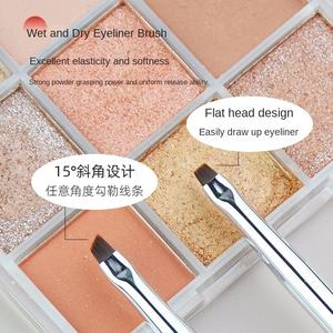 Delineador de Ojos de pelo sintético con mango de madera de ébano y cepillo de cejas para <span class=keywords><strong>brocha</strong></span> de maquillaje facial - Product Image 3