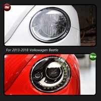 Coccinelle 2013-2018 DRL LED mise à niveau phare clignotant lampe frontale assemblage modifié Signal Auto accessoires pour Volkswagen pour VW