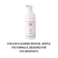 Mousse nettoyante pour cils : Mousse riche et crémeuse pour le contrôle du sébum et l'élimination des taches ; un produit indispensable pour nettoyer les extensions de cils.