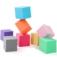 Blocs de mousse haute densité, cubes de mousse en éponge, logo personnalisé pour parc de trampoline intérieur, cubes de mousse pour gymnastique