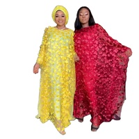 Robe Cardigan Ample en Mousseline Brodé Lavé à Col Rond et Manches Chauve-Souris pour Femme Grande Taille – Idéale pour l'Été