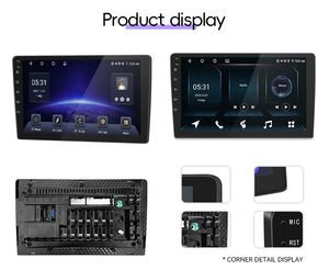 Radio para Auto Android Universal de 9/10 Pulgadas con Cámara, 4+64G, FM Estéreo, GPS, Netflix, Carplay, Android Auto - Product Image 2