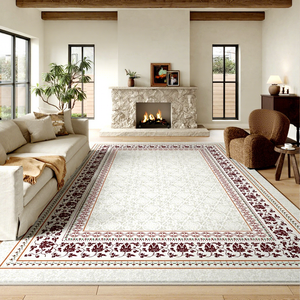 EiffelHome Juego de Sala de Estar de Lujo Estilo Bohemio, Manta de Sofá de Alta Gama Fácil de Cuidar y sin Necesidad de Lavado, Tapete para Dormitorio Resistente a la Suciedad con Rayas - Product Image 2