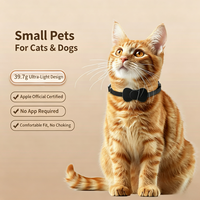 Localizador Inteligente Mini para Mascotas al por Mayor, Collar de Rastreo Reflectante y Ligero, Funciona con Rastreador de Posicionamiento Global con IOS y Android