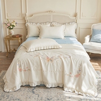 Ensemble de literie de luxe rafraîchissant sur mesure OEM ODM, 4 pièces, pour l'été, vente en gros pour la maison et l'hôtellerie