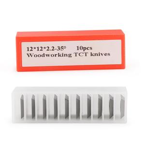 Lames de <span class=keywords><strong>coupe</strong></span> pour bois HOZLY 12x12x2.2 35 degrés, lames de rabot, remplacement de lames en carbure, insert de machine CNC, fraiseuse, tournage - Product Image 1