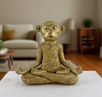 Statue en résine décorative artistique Sculpture de table de singe moderne Figurines d'animaux modernes pour la décoration intérieure de la maison