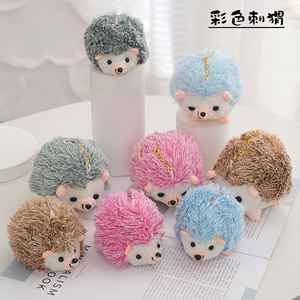 Al por mayor Lindos y Suaves Peluches de Animales de Simulación, Pequeños Colgantes de Peluche de Erizo con Pelo Sintético, Llaveros de Erizo de Peluche - Product Image 6