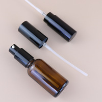Bouteilles en verre ambré de haute qualité pour parfum, 10ml, 15ml, 20ml, 30ml, 50ml, 100ml, avec vaporisateur fin, échantillon pour cosmétiques, fourniture directe usine