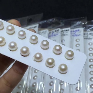 Cheap Price Different Size Loose <strong>Round</strong> Pearl For <strong>Wholesale</strong> 2-10mm Natural Half hole freshwater pearl <strong>beads</strong> - Product Image 1