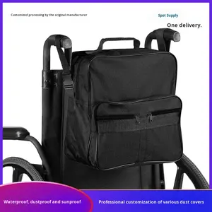 Sac à dos noir pour fauteuil roulant Grand pack d'accessoires pour vos appareils de mobilité Convient à la plupart des fauteuils roulants ou manuels - Product Image 5
