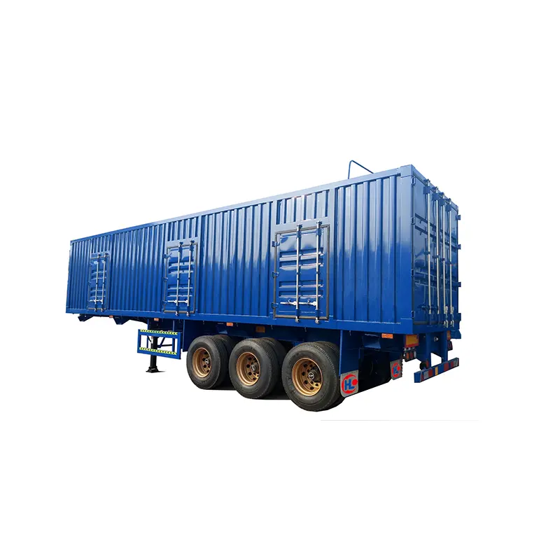 Venda quente de fábrica de alta qualidade para transporte rodoviário resistente cortina lateral de carga van box semi-reboque caminhão