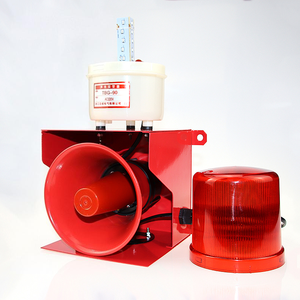 Système d'alarme sonore et lumineux d'urgence anti-intrusion 120 dB avec klaxon puissant en aluminium pour usine - Product Image 1