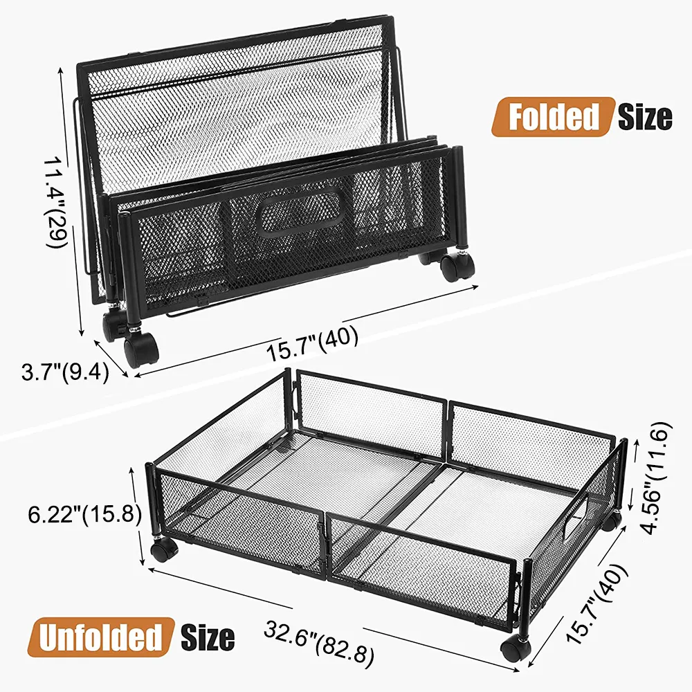 Under Bed Storage with Wheels Storage Bins for Bedroom Rolling Under The Bed Clothes Shoe Storage Container