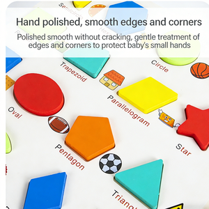 Juguete Educativo de Madera Montessori Personalizado al por Mayor, Rompecabezas 3D con Letras del <span class=keywords><strong>Alfabeto</strong></span>, Números y Formas para Niños - Product Image 3