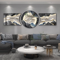 Peinture décorative pour salon, impression HD, paysage, tableau moderne de luxe, peinture sur toile en porcelaine cristalline, nature morte, art mural